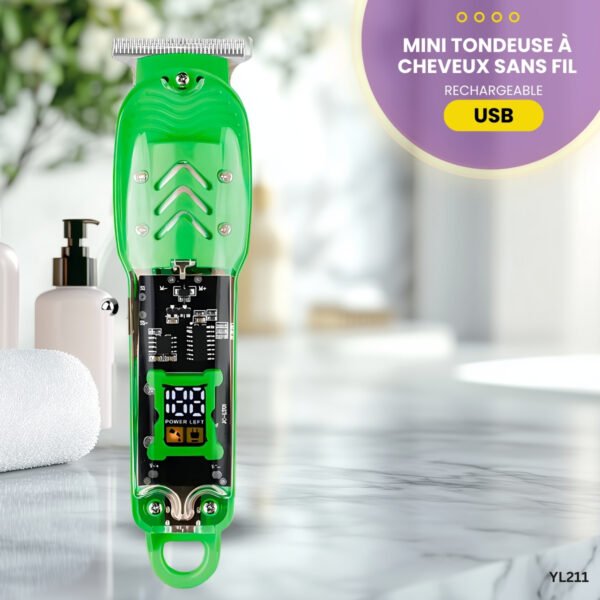 Mini Tondeuse À Cheveux sans Fil YL211 – Image 3