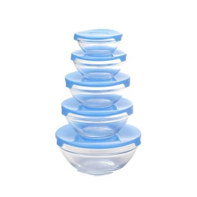 Lot de 5 Boites en Verre YL223