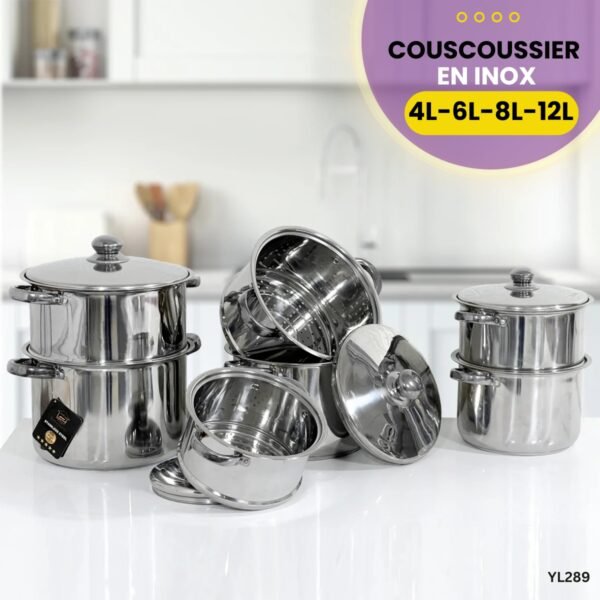 Couscoussier En Inox YL233 – Image 3