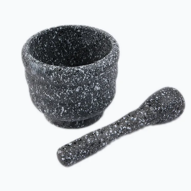 Mortier Et Pilon En Pierre De Granit Image stock - Image du lourd
