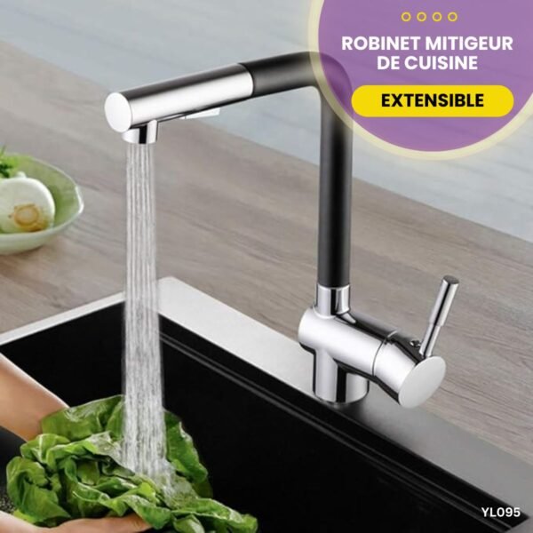 Robinet mitigeur de cuisine extensible YL095 – Image 2
