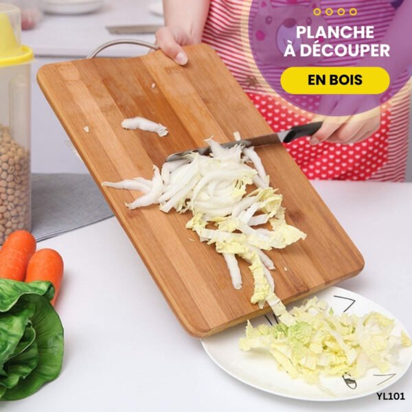 Planche à découper en bois YL101 – Image 4