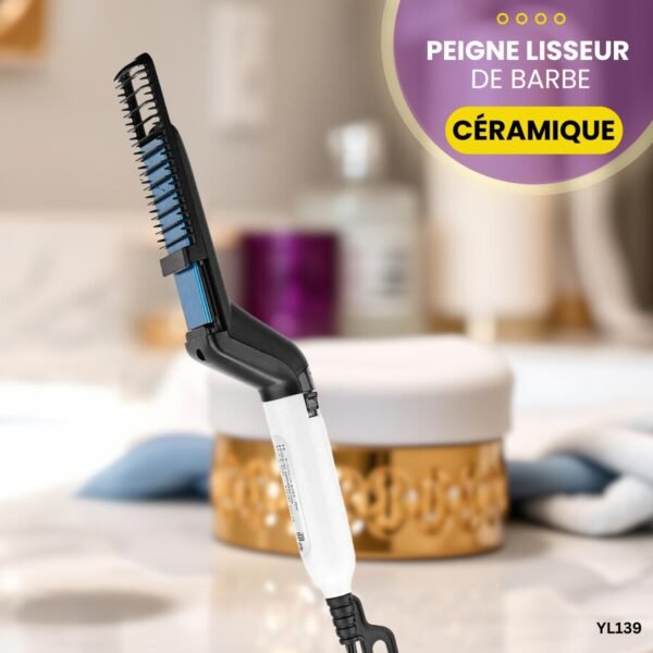 Peigne lisseur de barbe électronique YL139 – Image 3