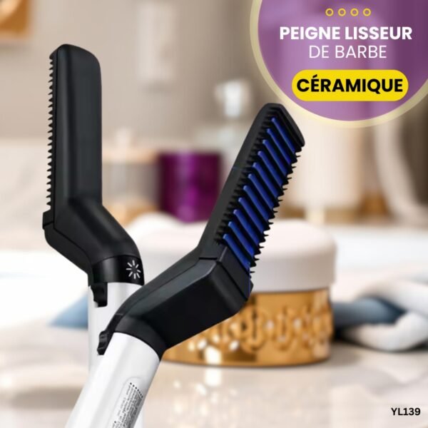 Peigne lisseur de barbe électronique YL139