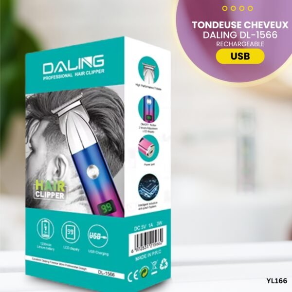 Tondeuse à cheveux DALING DL-1566 YL166 – Image 2