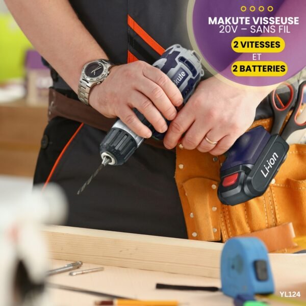 Makute Visseuse 20V - Sans fil YL124 – Image 3