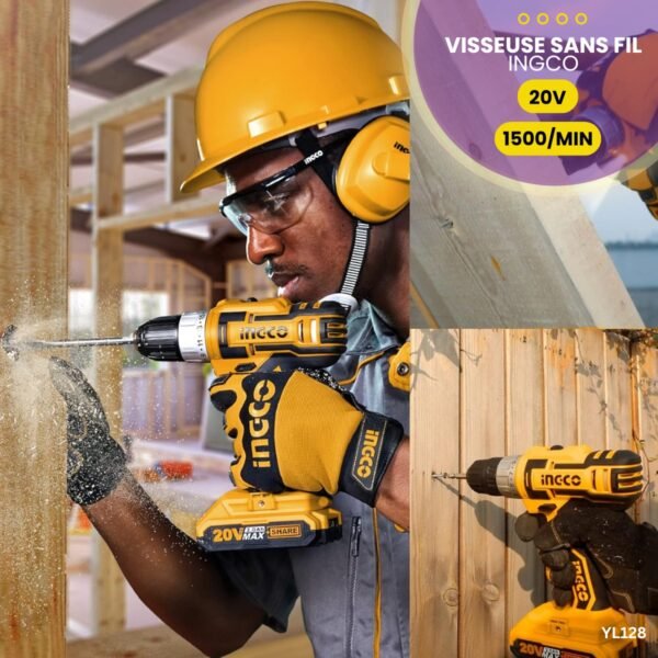 Visseuse Sans Fil 20V INGCO YL128 – Image 4