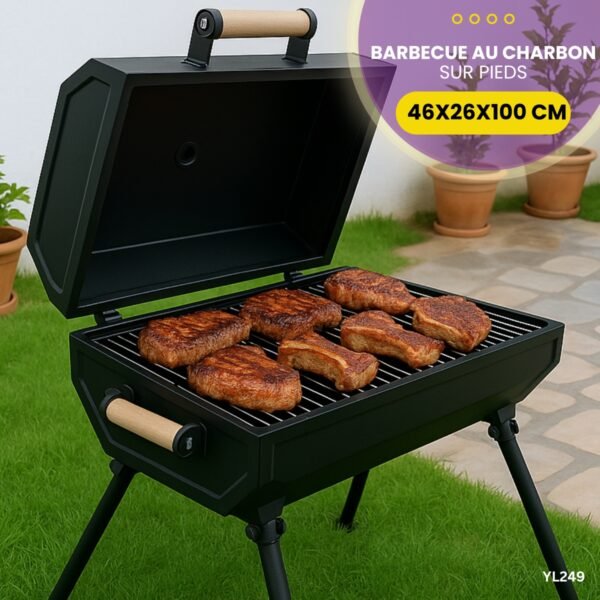 Barbecue au charbon sur pieds YL249 – Image 5