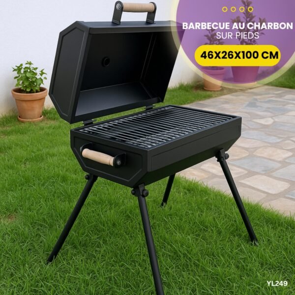 Barbecue au charbon sur pieds YL249 – Image 3