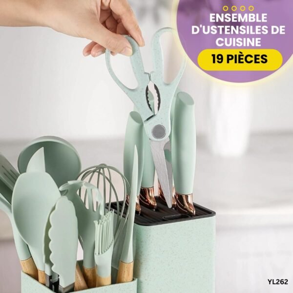 Accessoires de cuisine en silicone 19PCS YL262 – Image 6