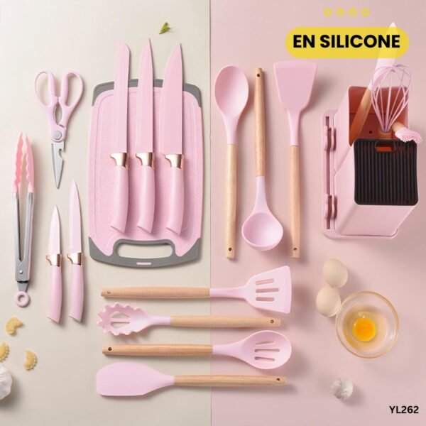 Accessoires de cuisine en silicone 19PCS YL262 – Image 3
