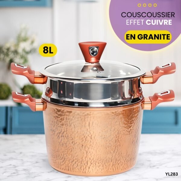 Couscoussier Mixstar Granit effet cuivre YL283 – Image 2