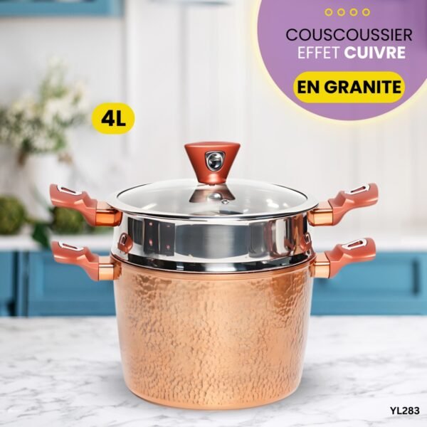 Couscoussier Mixstar Granit effet cuivre YL283 – Image 3