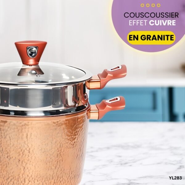 Couscoussier Mixstar Granit effet cuivre YL283 – Image 4