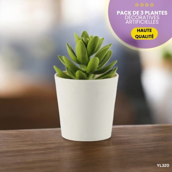 Pack de 3 Plantes Décoratives Artificielles YL320 – Image 3