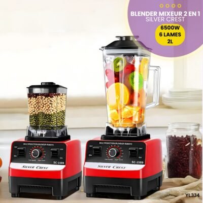 Blender Mixeur 2 En 1 Silver Crest YL334