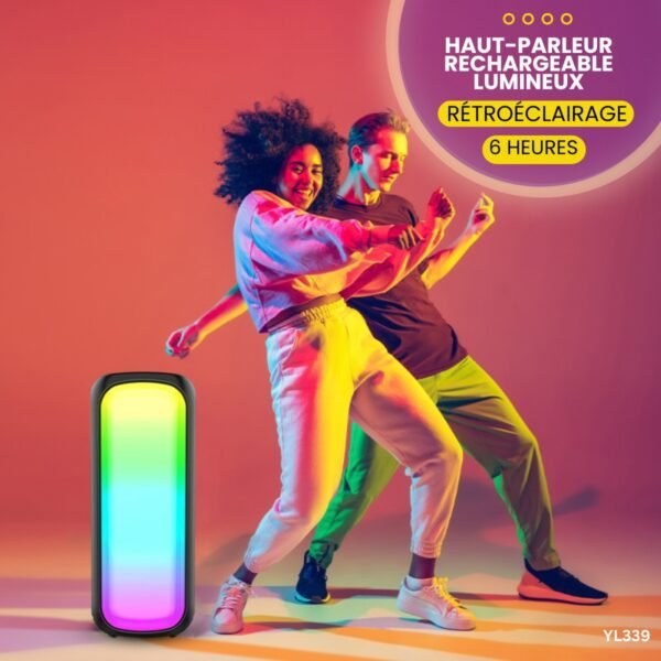 Haut-parleur Rechargeable Lumineux YL339 – Image 3