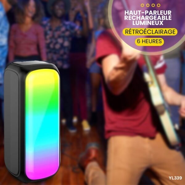 Haut-parleur Rechargeable Lumineux YL339 – Image 2