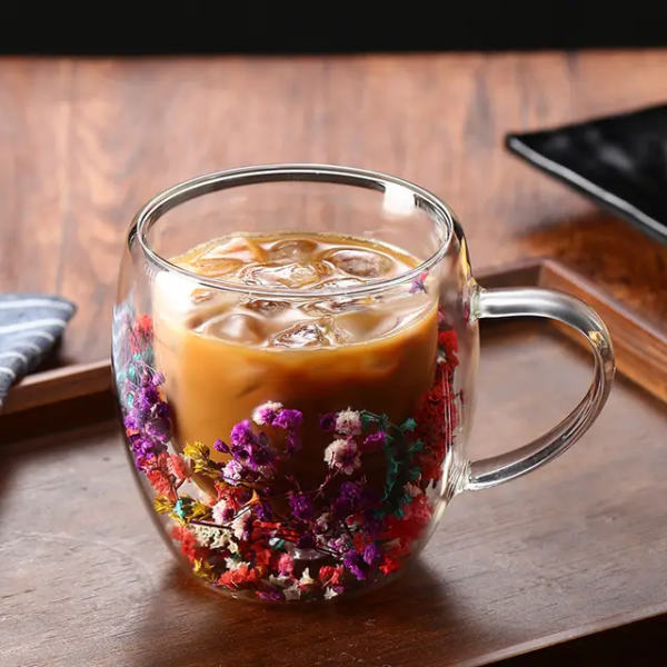 Tasse en verre double paroi YL348 – Image 2