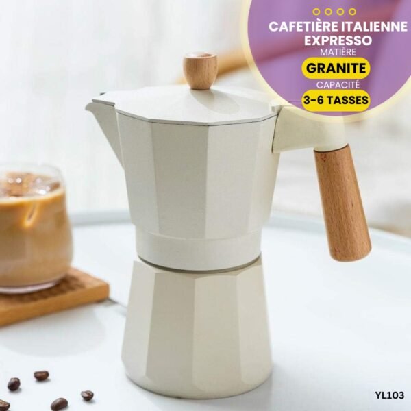 Cafetière Italienne Expresso En Granite YL103 – Image 3