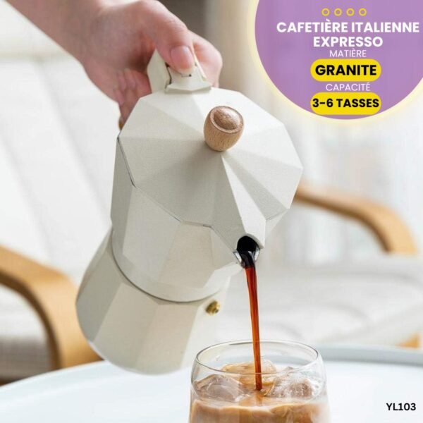 Cafetière Italienne Expresso En Granite YL103 – Image 2