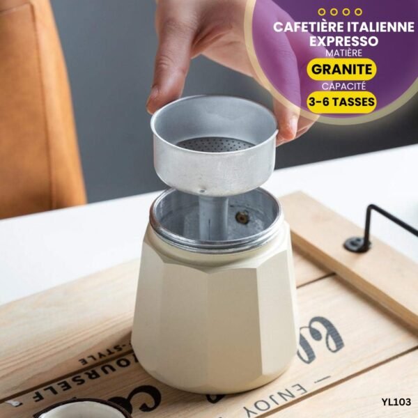 Cafetière Italienne Expresso En Granite YL103 – Image 4