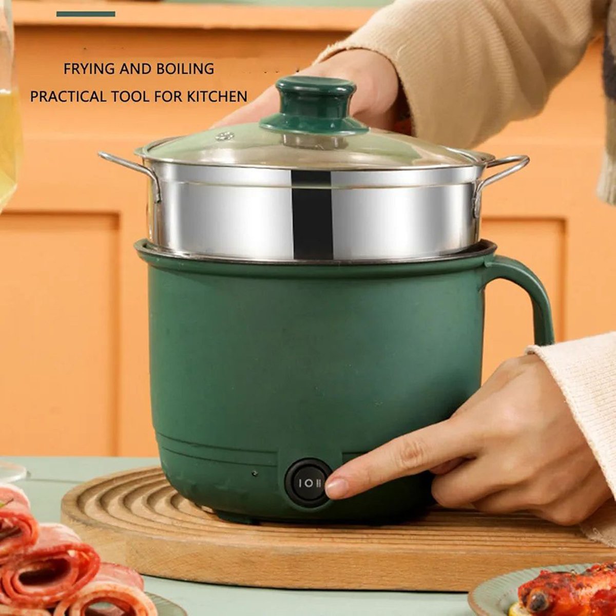 Rice Cooker-vapeur (2-3-4L) Cuisinière À Riz Ménage Antiadhésive