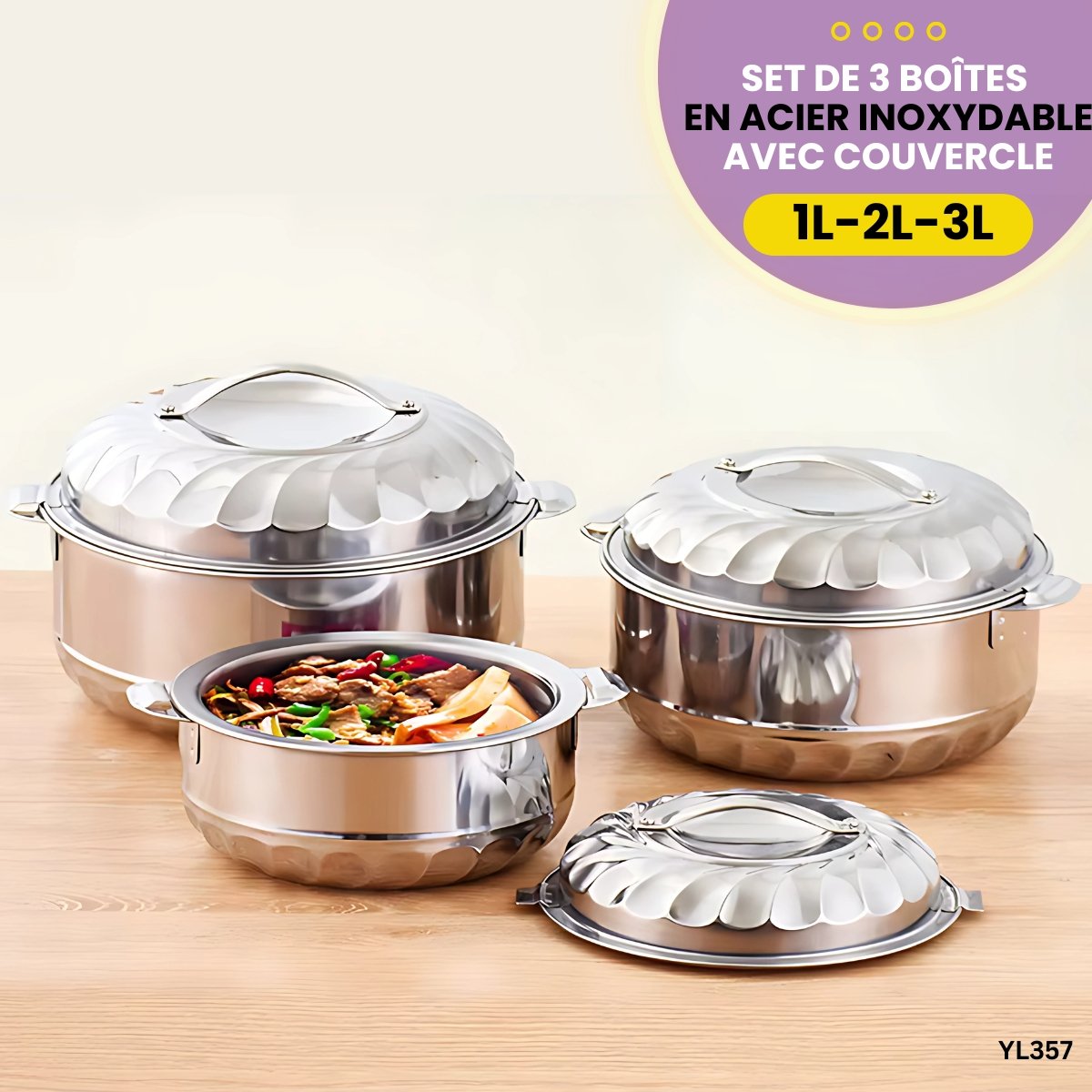3 Bols thermique YL357 – Image 2