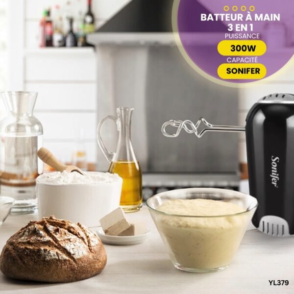 Batteur à main électrique 3 en 1 SONIFER YL379 – Image 4