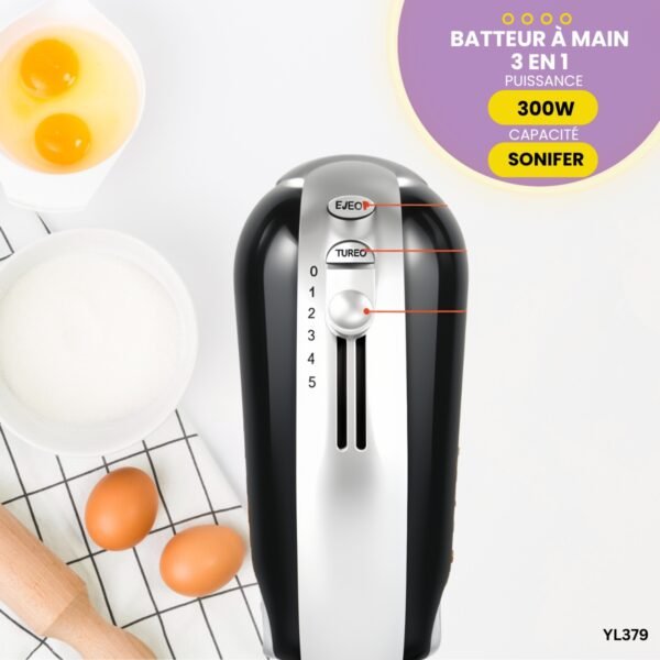 Batteur à main électrique 3 en 1 SONIFER YL379 – Image 3