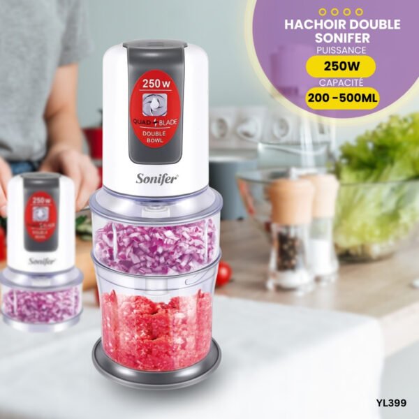 Hachoir double électrique SONIFER YL399