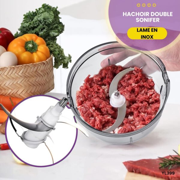 Hachoir double électrique SONIFER YL399 – Image 2