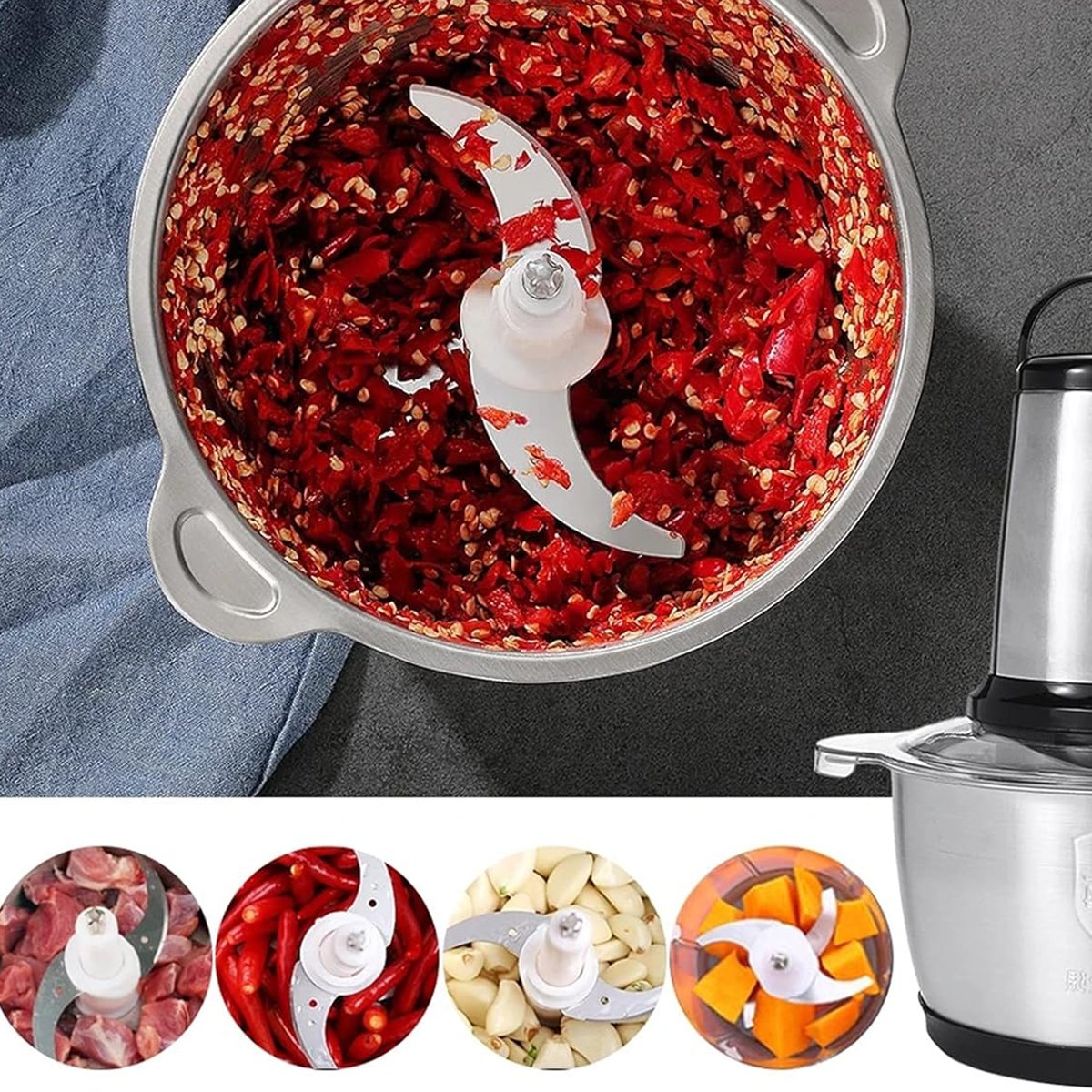 Hachoir électrique Sonifer SF-8120 YL430 – Image 2