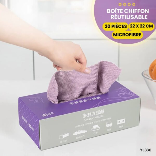 Chiffon de nettoyage en microfibre (20 PCS) YL330