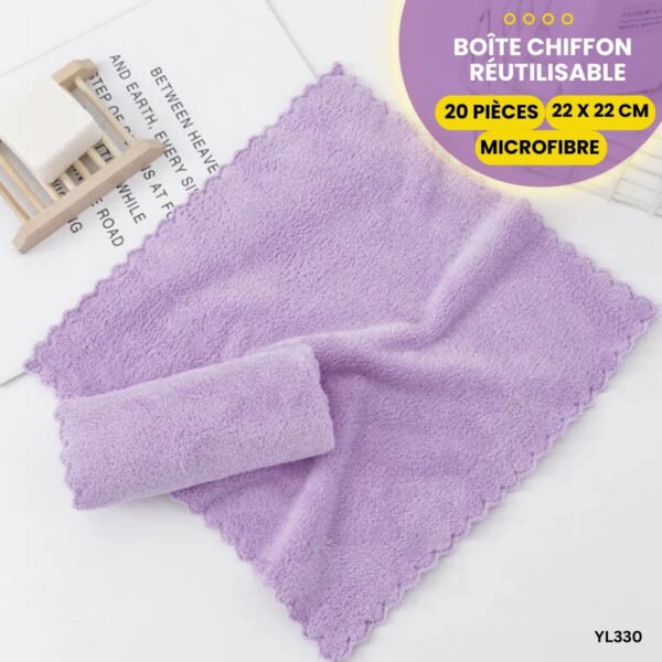 Chiffon de nettoyage en microfibre (20 PCS) YL330 – Image 2