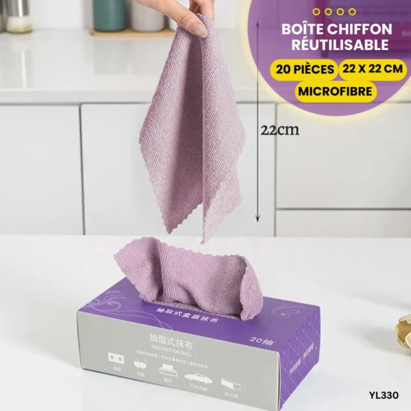 Chiffon de nettoyage en microfibre (20 PCS) YL330 – Image 5