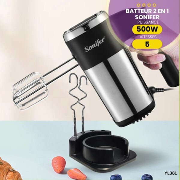 Batteur Électrique 2 en 1 Sonifer YL381 – Image 2