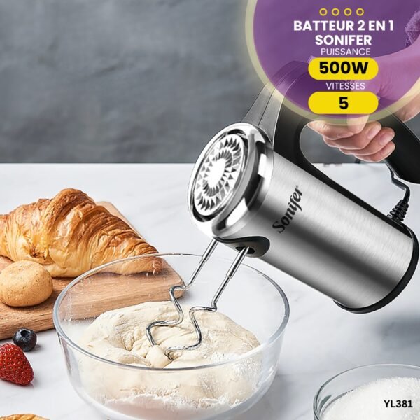 Batteur Électrique 2 en 1 Sonifer YL381 – Image 3