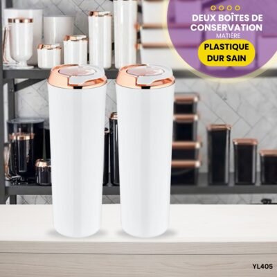 Lot de deux boîtes de conservation 1750ML YL405