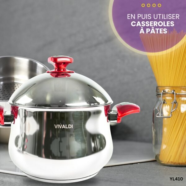 Couscoussière en inox 18/10 6L YL410 – Image 4