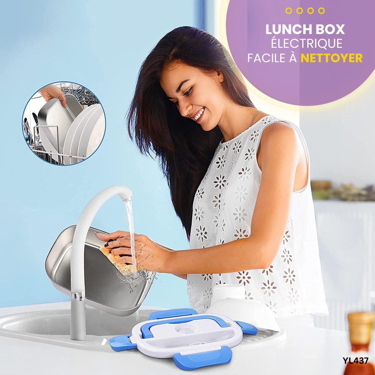 Boîte à Lunch Électrique Capacité 1L YL437 – Image 4