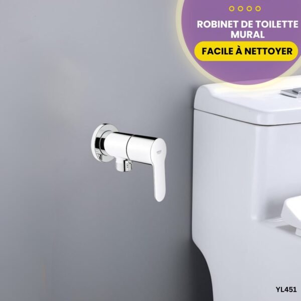 Robinet de toilette mural YL451