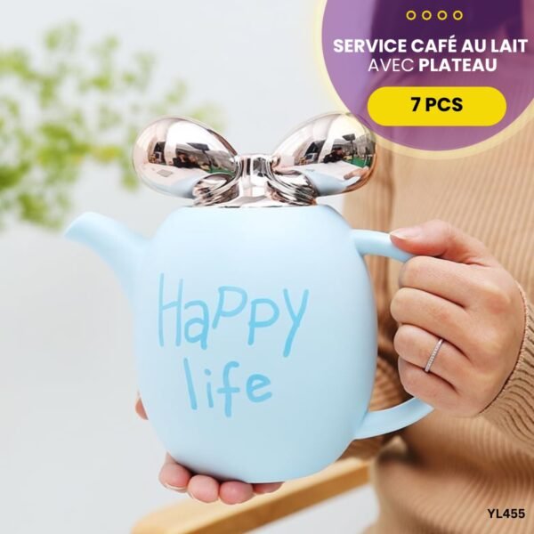 Service café au lait avec plateau YL455 – Image 4