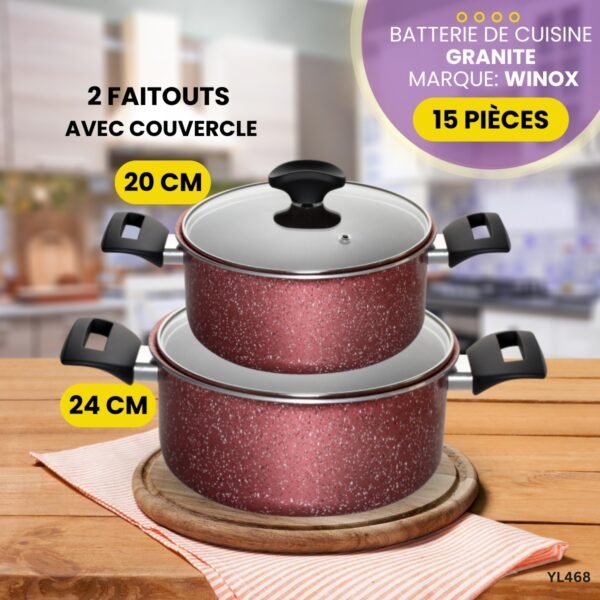 Batterie de cuisine 15 Pièces WINOX YL468 – Image 3