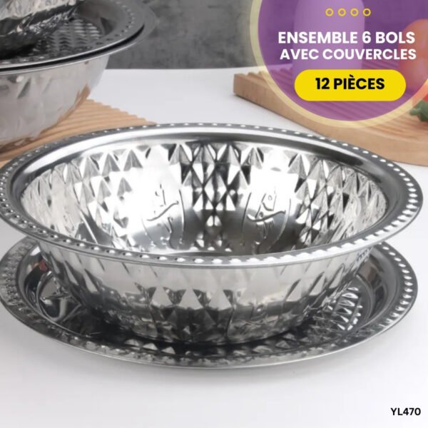 Ensemble 6 bols avec couvercles YL470 – Image 3