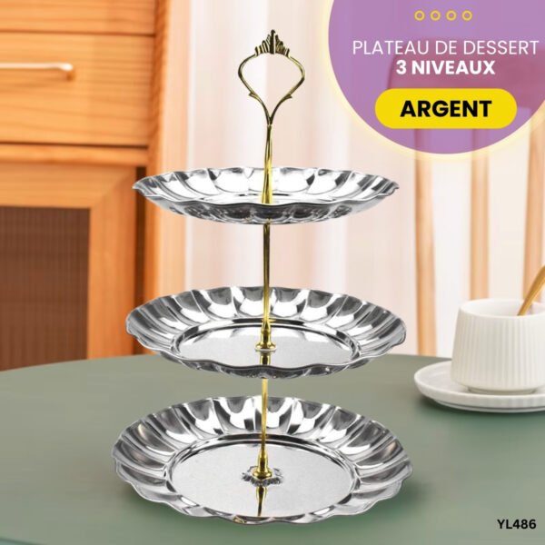 Plateau de Dessert 3 Niveaux YL486 – Image 4