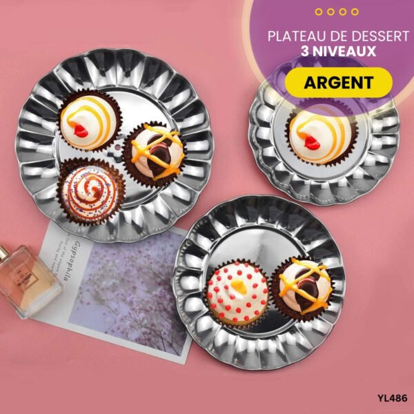 Plateau de Dessert 3 Niveaux YL486 – Image 3