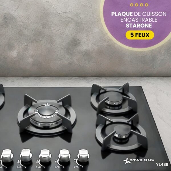 Plaque De Cuisson Encastrable STARONE 5 Feux YL488 – Image 2