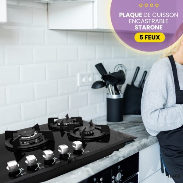 Plaque De Cuisson Encastrable STARONE 5 Feux YL488 – Image 3