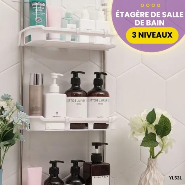 Étagère de salle de bain à 3 niveaux YL531 – Image 3